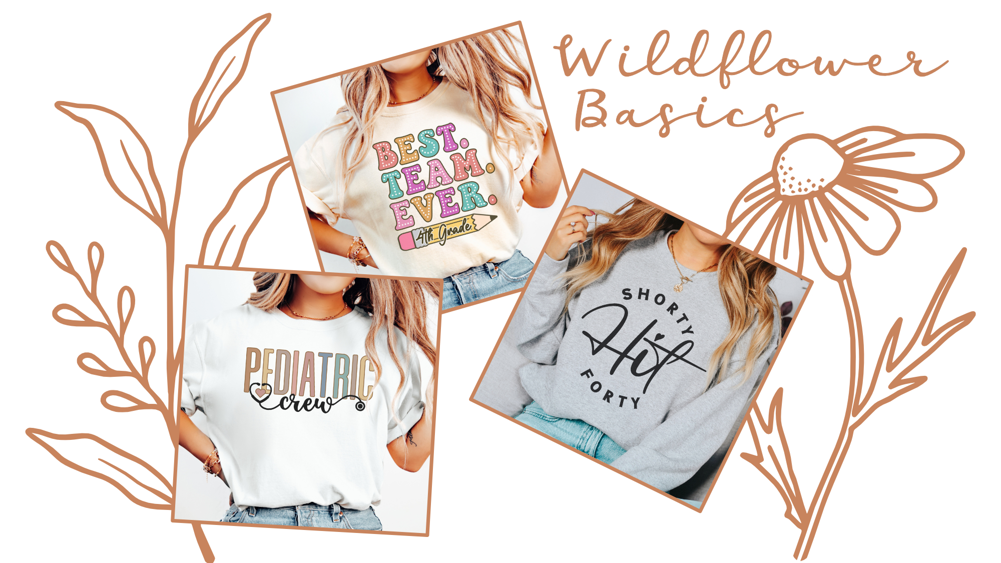 WildflowerBasics Image with Flowers and Sample Products