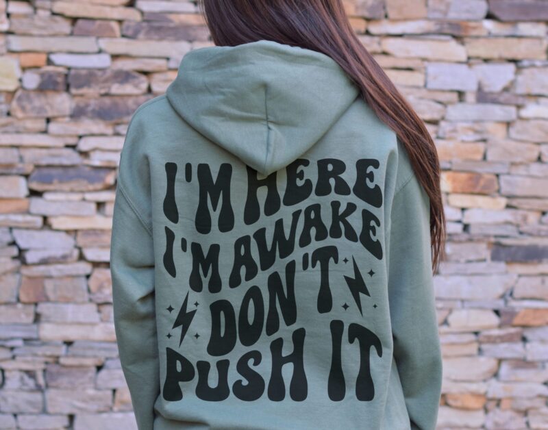 military green hoodie