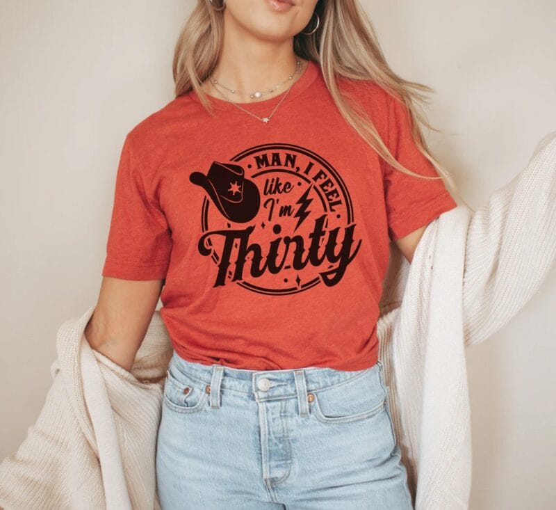 Heather Red Shirt