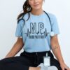 light blue shirt