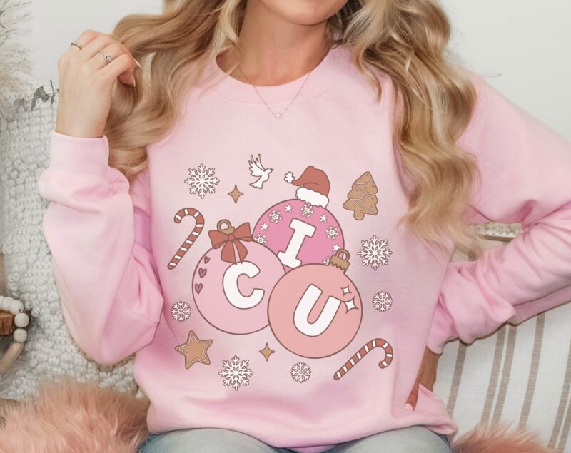 light pink sweatshirt