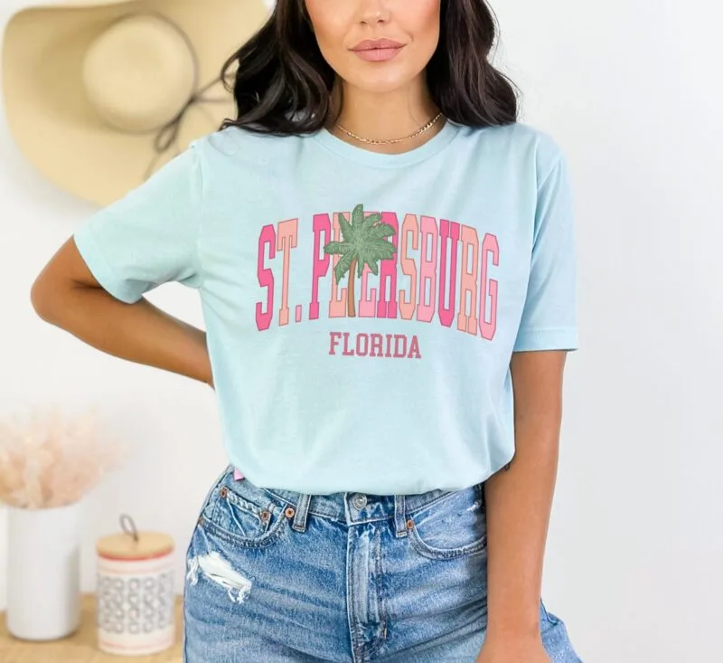 heather ice blue shirt