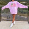 light pink sweatshirt