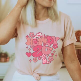 heather peach shirt