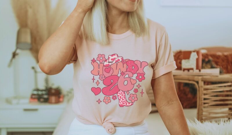 heather peach shirt