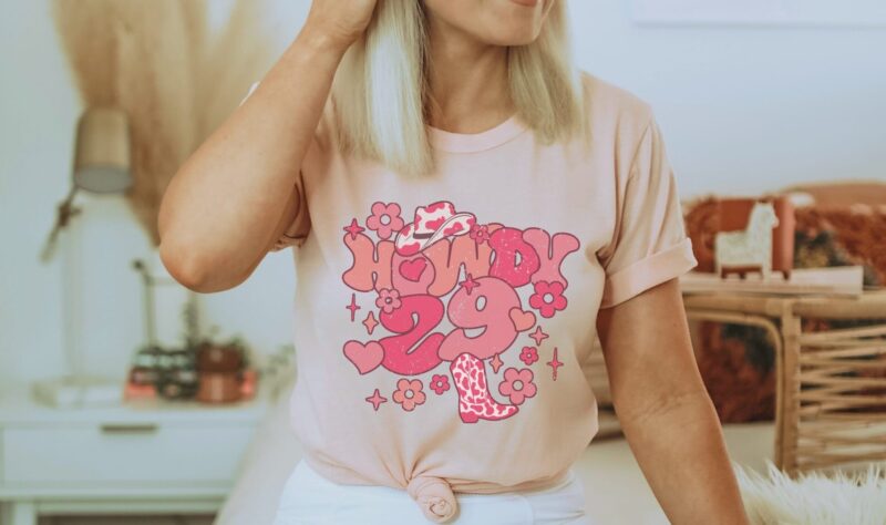 heather peach shirt