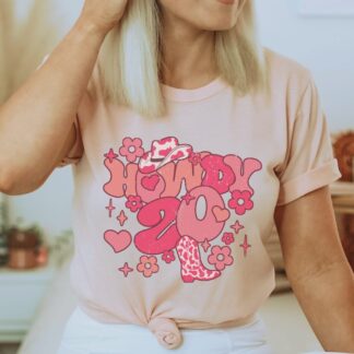 heather peach shirt