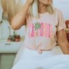 heather peach shirt