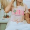 heather peach shirt
