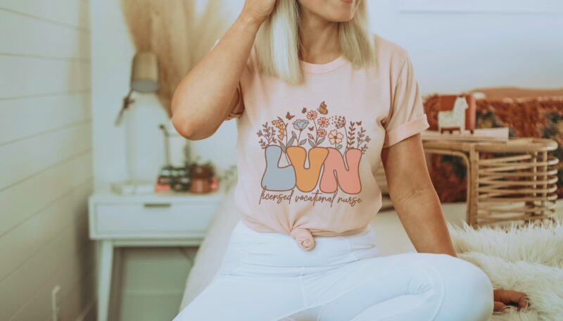 heather peach shirt