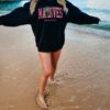 black sweatshirt
