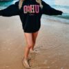 black sweatshirt