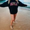 black sweatshirt