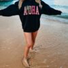 black sweatshirt
