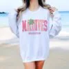 white sweatshirt