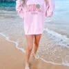 light pink sweatshirt