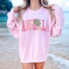 light pink sweatshirt