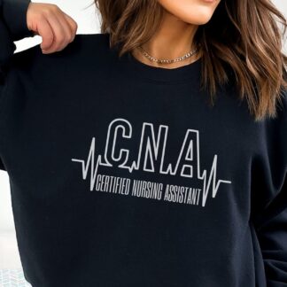 black sweatshirt