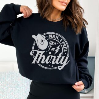 black sweatshirt