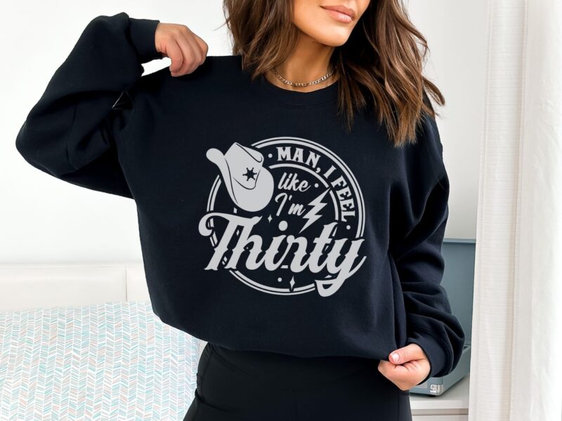 black sweatshirt