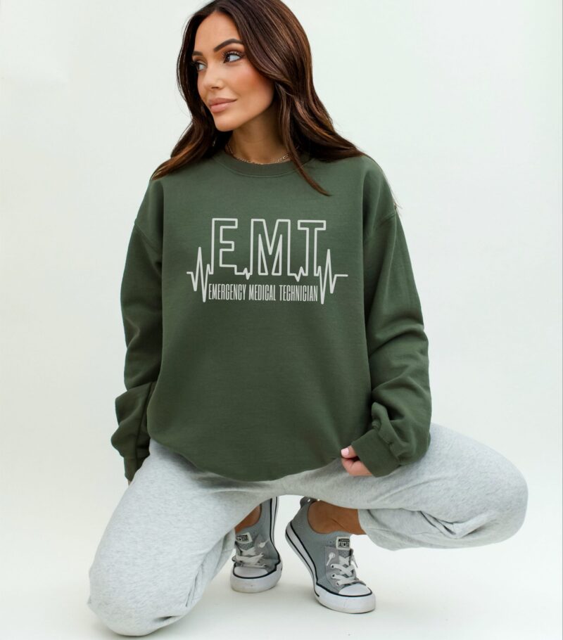 military green sweatshirt