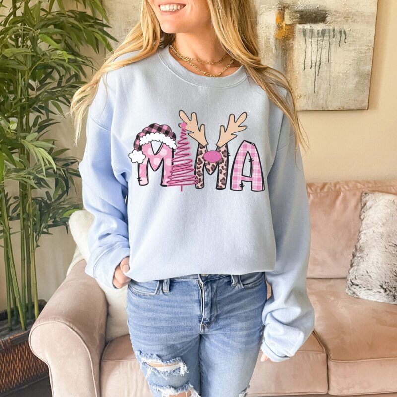 light blue sweatshirt