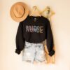 black sweatshirt