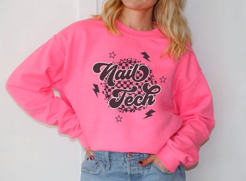 safety pink sweatshirt