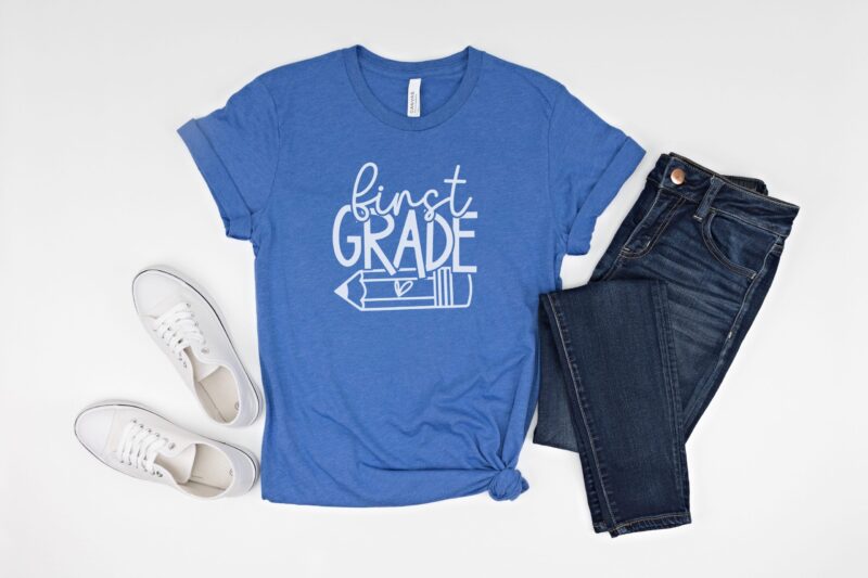 heather true royal shirt